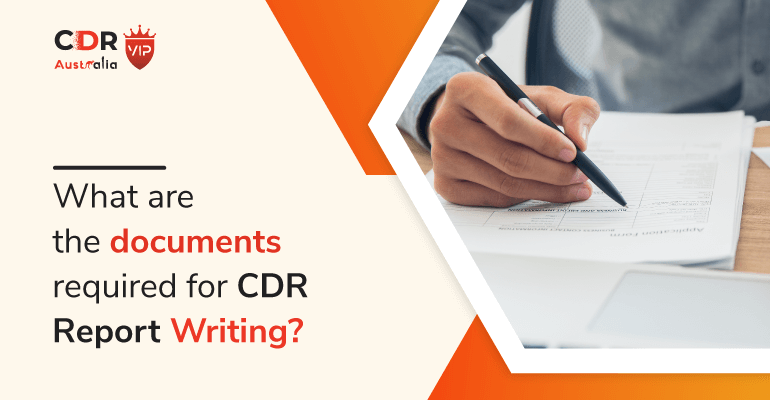 What are the documents required for CDR Report Writing?