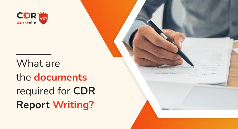 What are the documents required for CDR Report Writing?