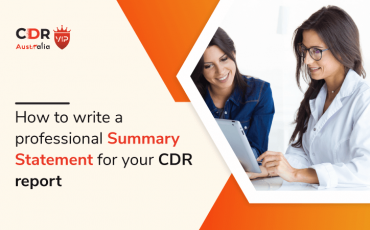How to write a professional summary statement for your CDR report?