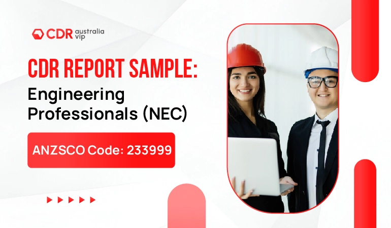 CDR sample for Engineering Professional (nec)