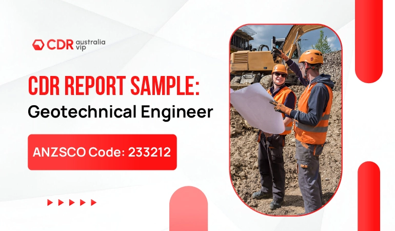 CDR sample for Geotechnical Engineer