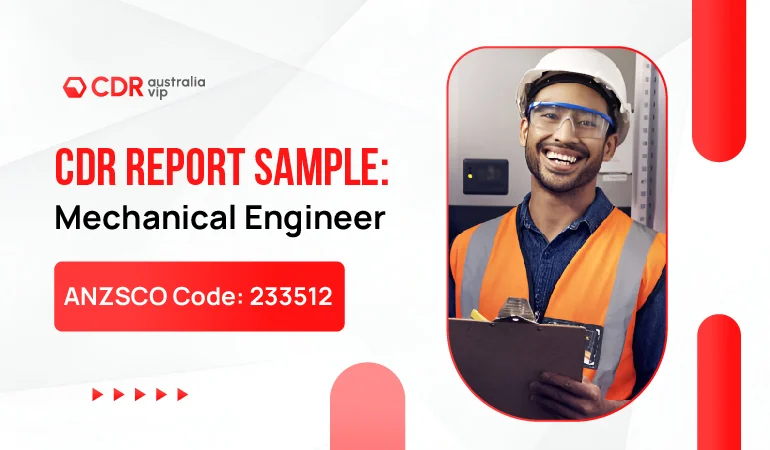 CDR sample for Mechanical Engineer