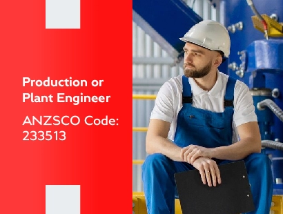 Production or Plant Engineer ANZSCO 233513